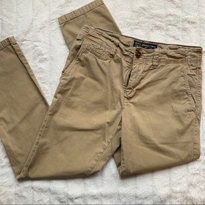Khaki Color Slim AE Flex Chinos